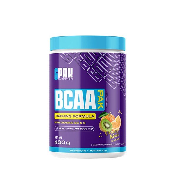 6PAK BCAA Pak Orange Kiwi 400g