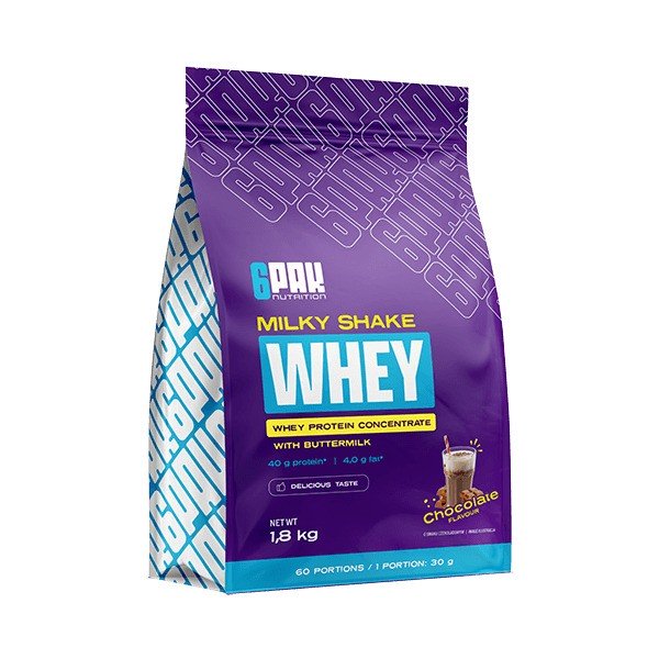 6PAK Milky Shake Whey Chocolate 1800g