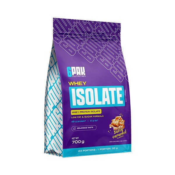 6PAK Whey Isolate Salty Caramel 700g