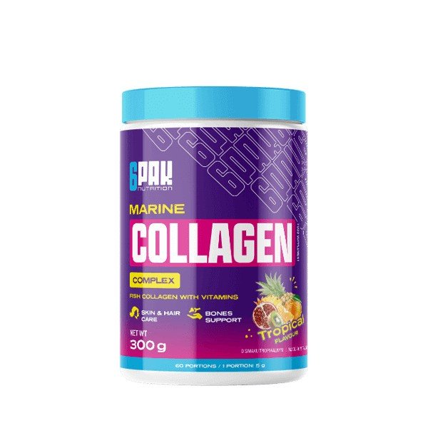 6PAK Marine Collagen Complex Tropical 300g