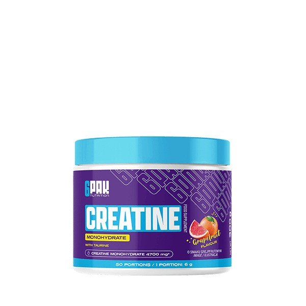 6PAK Creatine Monohydrate Grapefruit 300g