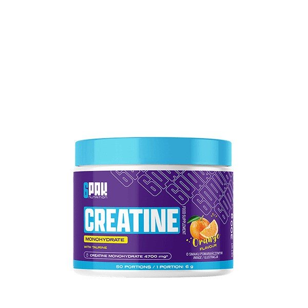 6PAK Creatine Monohydrate Orange 300g