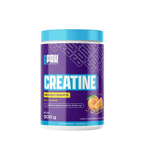 6PAK Creatine Monohydrate Orange 500g