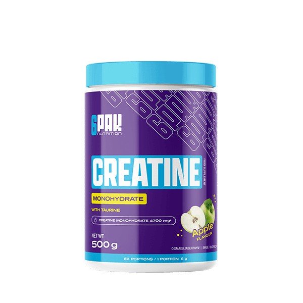 6PAK Creatine Monohydrate Apple 500g