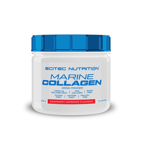 SciTec - Marine Collagen, Raspberry Lemonade - 252g