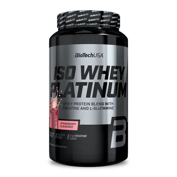 BioTechUSA - Iso Whey Platinum, Strawberry - 908g