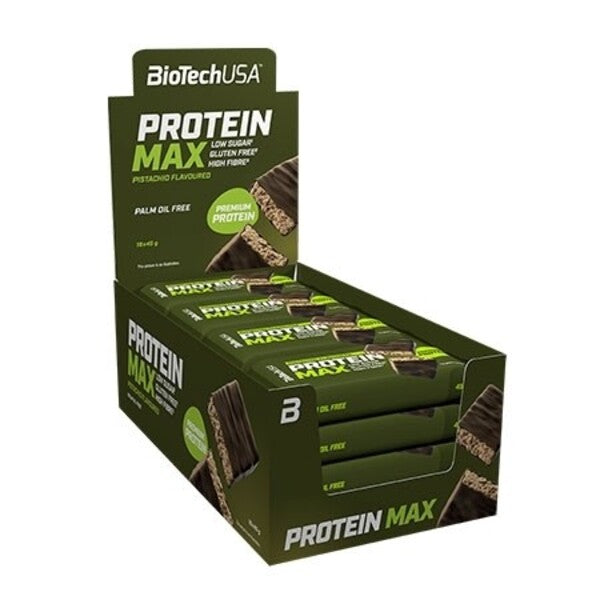 BioTechUSA - Protein Max Bar, Pistachio - 16 x 45g