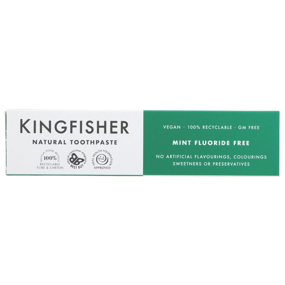 Kingfisher Mint Fluoride Free Toothpaste 100ml