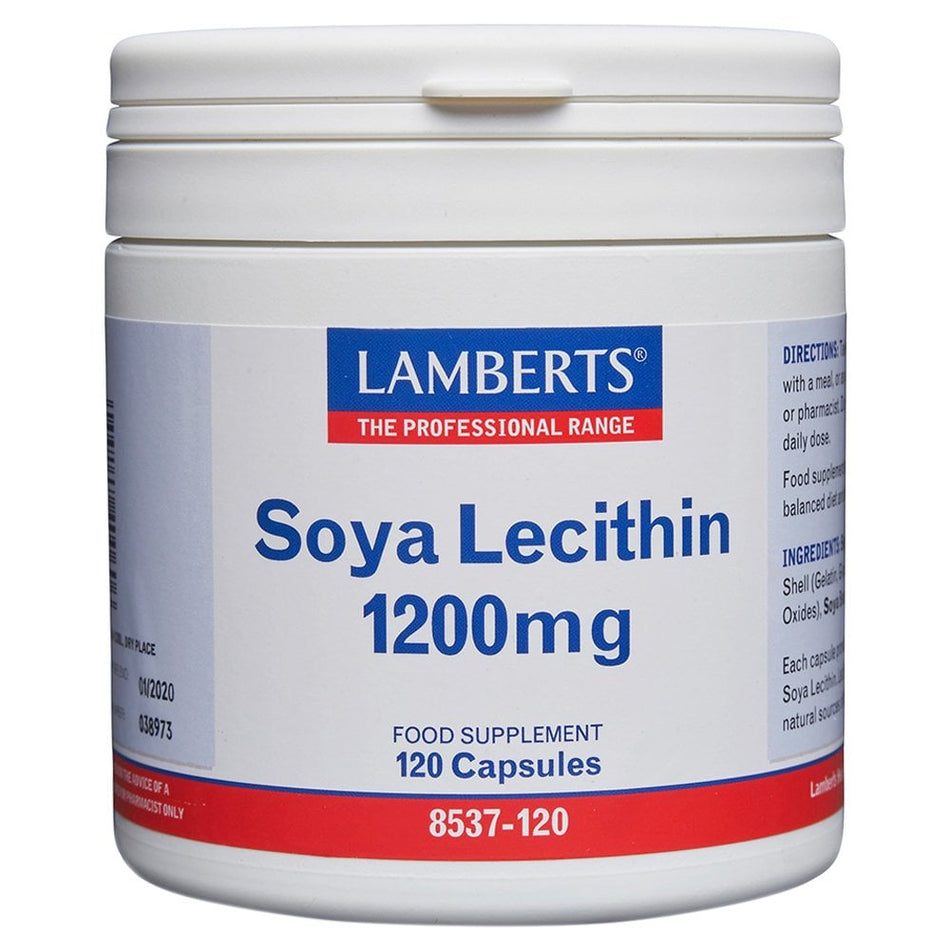 Lamberts Soya Lecithin 1200mg 120 Capsules