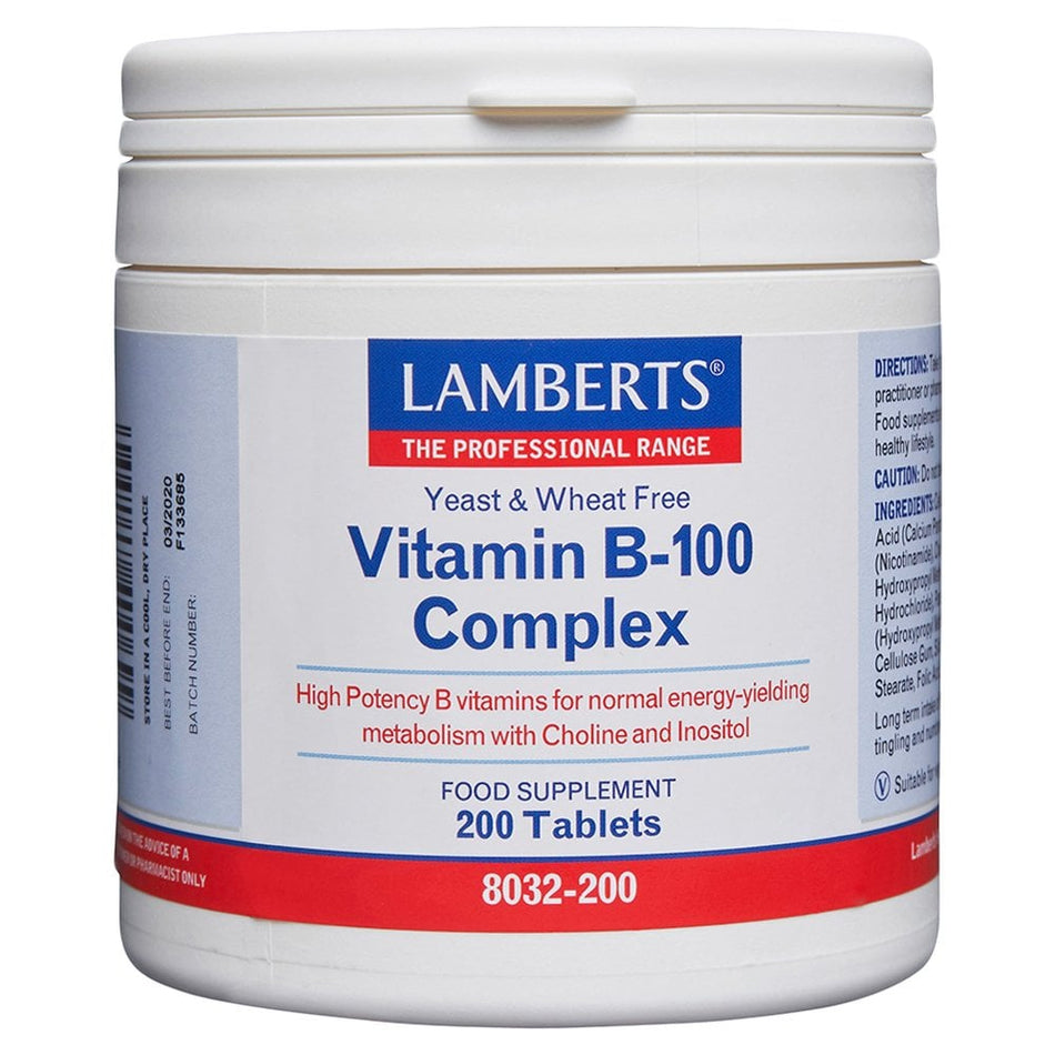 Lamberts Vitamin B-100 Complex 200 Tablets