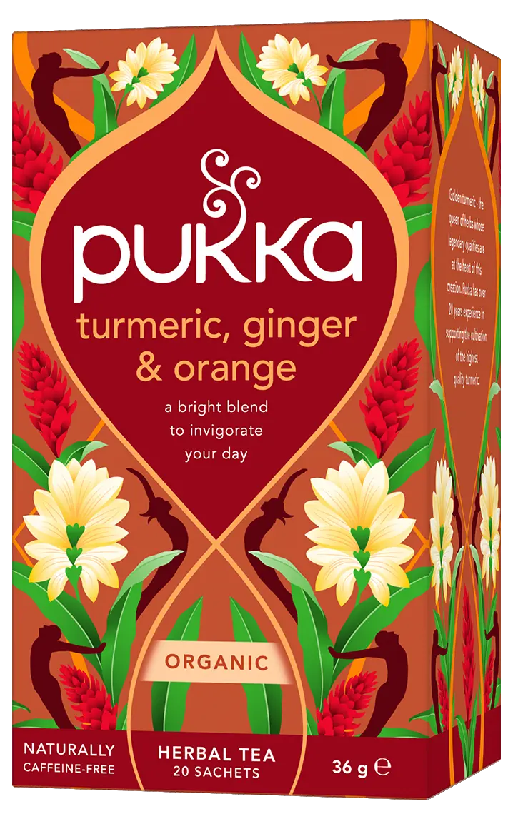 Pukka Organic Turmeric, Ginger and Orange 20 Tea Bags