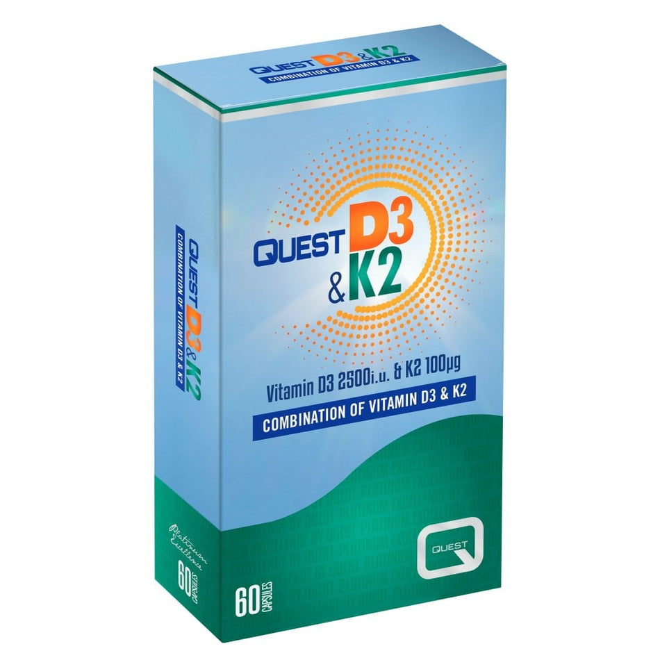 Quest Vitamin D3 & K2 60 Capsules