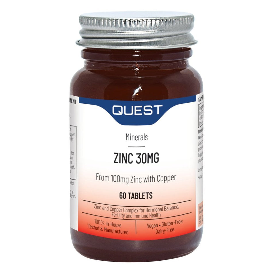 Quest Zinc Citrate 30mg 60 Tablets