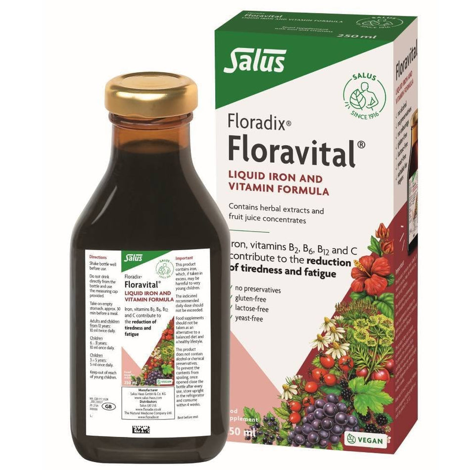 Floradix Liquid Iron and Vitamin Formula - 250ml