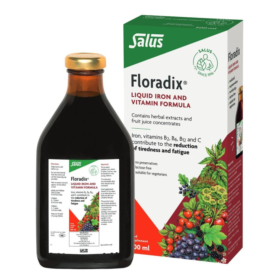 Floradix Liquid Iron and Vitamin Formula - 500ml