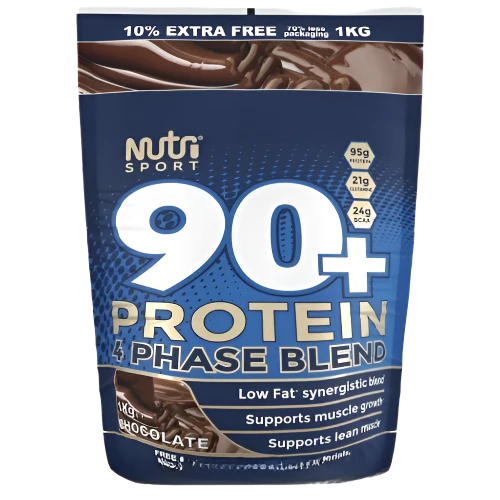 Nutrisport 90+ Protein Chocolate Flavored 908g