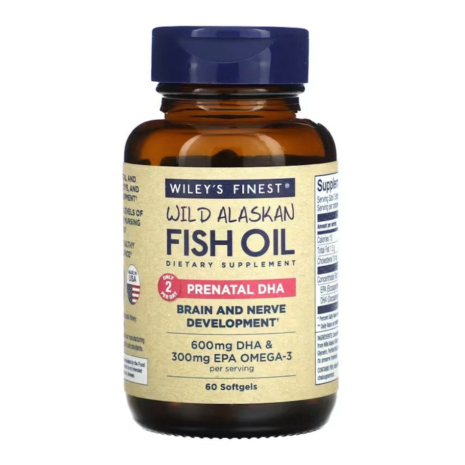 Wiley's Finest Prenatal DHA 60 Capsules